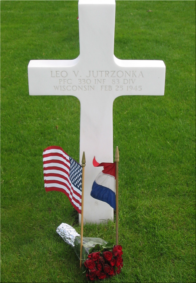 Grave of Pfc. Leo V. Jutrzonka