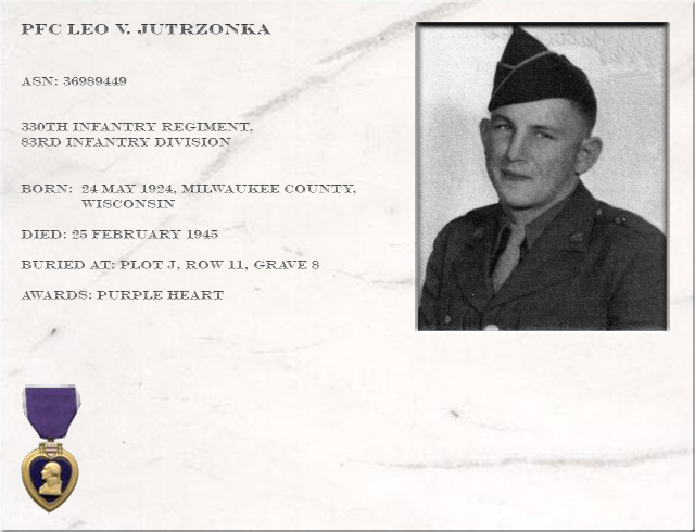 Pfc. Leo V. Jutrzonka